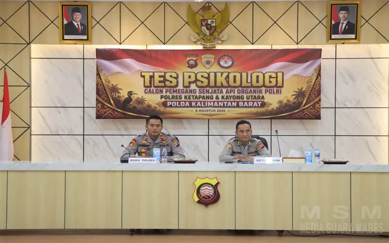 Wujudkan profesionalisme Polres Ketapang Bersama Ro SDM Polda Kalbar, Gelar Mapping Dan Tes Psikologi Calon Pemegang Senpi Organik