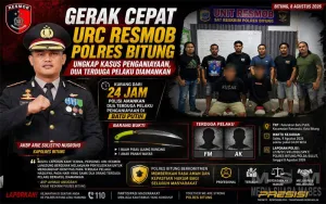 Kurang dari 24 Jam, Polres Bitung Amankan Dua Terduga Pelaku Penganiayaan di Batu Putih