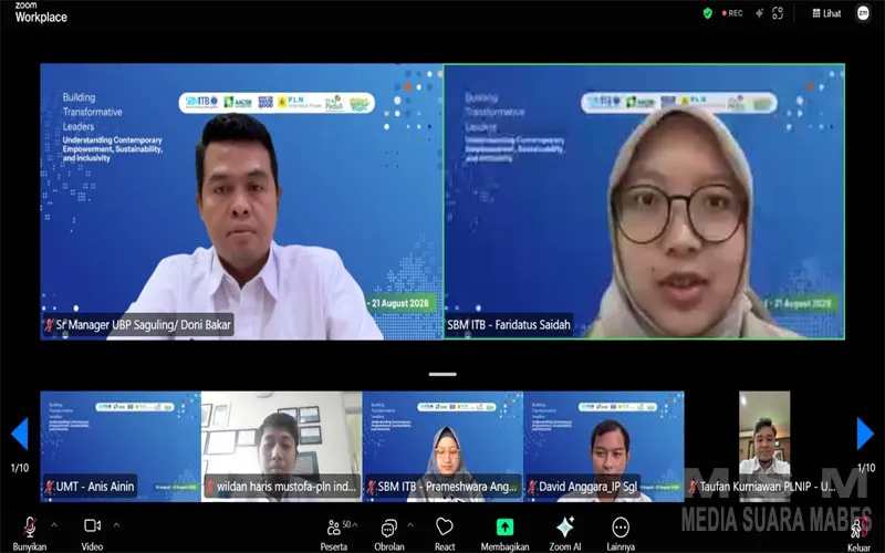 PLN Indonesia Power UBP Saguling Dukung International Virtual Courses SBM ITB melalui Festival Citarum Internasional