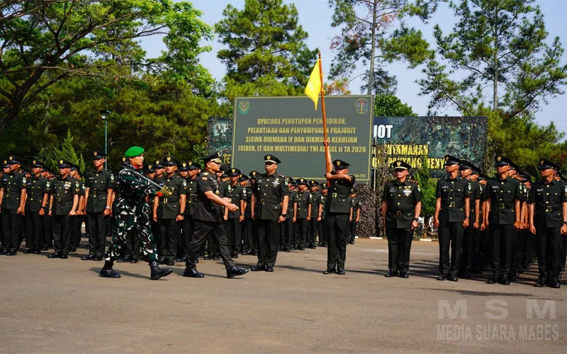 564 Prajurit Siswa Dikmaba TNI AD Resmi Dilantik, Pangdam III/Siliwangi Tekanan Profesionalme dan Integritas