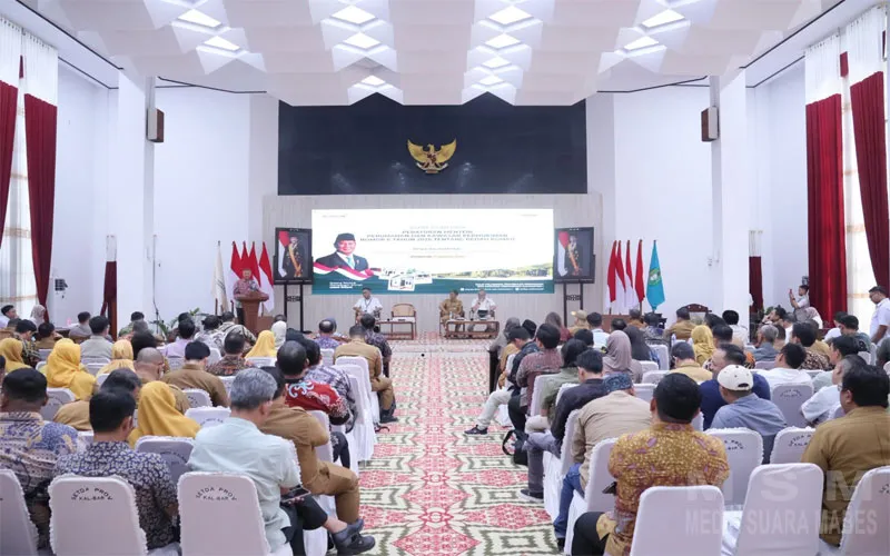 Polda Kalbar Dukung Program Bedah Rumah, Karolog Hadiri Sosialisasi Permen PKP