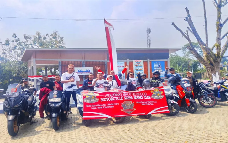 MSM Club Gelar Touring Ke-2 ke KM-0 Bojong Koneng Bogor, Pimpinan Umum Media Suara Mabes Turut Hadir