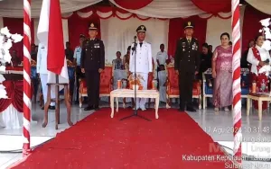 Lapangan PAMI Bergemuruh HUT RI Ke- 81 Lirung Membara, TOS kenegaraan Tutup Kemeriahan