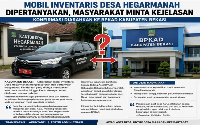 Mobil Operasional Desa Hegarmanah Hilang, BPKAD Mengaku Sudah Bersurat, Tapi Kapan? Publik Menunggu Bukti