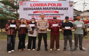 Meriahkan HUT Kemerdekaan RI ke-81 Polres Ketapang Gelar Beragam Lomba Bersama Masyarakat