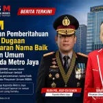 MSM Sampaikan Pemberitahuan Perkara Dugaan Pencemaran Nama Baik Pimpinan Umum ke Kapolda Metro Jaya