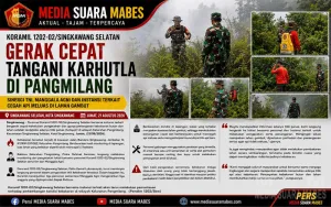 Koramil 1202-02/Singkawang Selatan Gerak Cepat Tangani Karhutla di Pangmilang