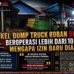 Bengkel Dump Truck Roban Disorot: Sudah 10 Tahun Beroperasi, Mengapa Izin Baru Diajukan?