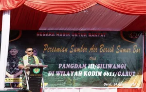 Pangdam III/Siliwangi Resmikan Sumur Bor dan Tinjau Sejumlah Program di Kabupaten Garut