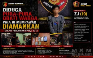 Diduga Modus Pengobatan, ZJ Diamankan Terkait Pencurian Rp16,9 Juta di Mempawah
