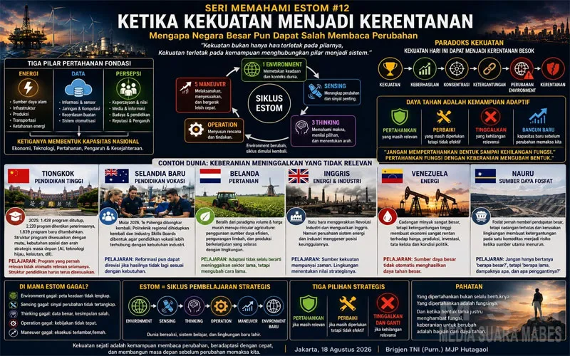 Ketika Kekuatan Menjadi Kerentanan, Seri Memahami Estom #12 Ajak Negara Membaca Perubahan