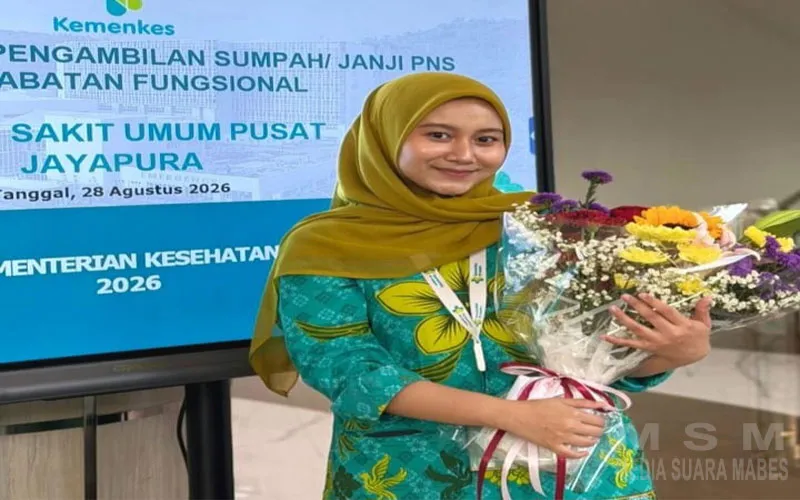 Resmi Dilantik, PNS Jabatan Fungsional Kemenkes RSUP Jayapura Jalani Pengambilan Sumpah