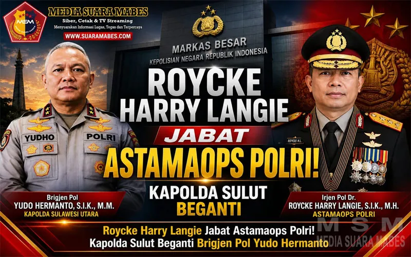 Roycke Harry Langie Jabat Astamaops Polri! Kapolda Sulut Beganti Brigjen Pol Yudo Hermanto