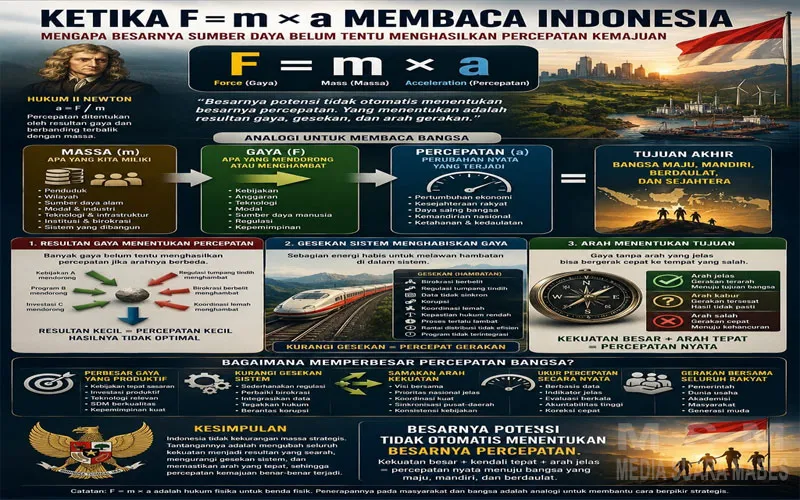 Ketika F = m × a Membaca Indonesia: Besarnya Sumber Daya Belum Tentu Mempercepat Kemajuan