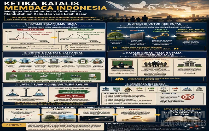 Ketika Katalis Membaca Indonesia: Perubahan Besar Tak Selalu Butuh Kekuatan Lebih Besar