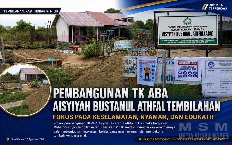 Kadisdik Inhil Abdul Rasyid Dorong Pembangunan TB ABA Tembilahan Utamakan Keselamatan Dan Kenyamanan Anak