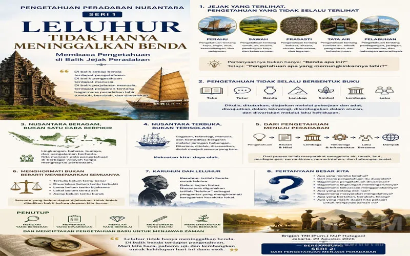Legenda Bukan Sekadar Benda, Pengetahuan Leluhur Perlu Dibaca Kembali