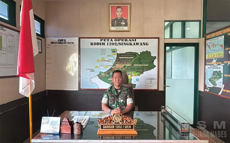 Hotspot Karhutla di Singkawang Menurun, Kerja Keras Kodim 1202/Skw Bersama Tim Gabungan Mulai Buahkan Hasil