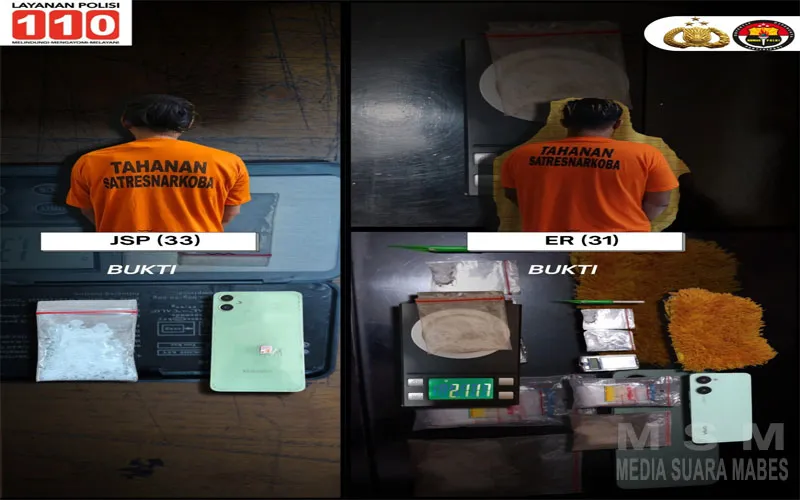Komitmen Berantas Narkoba, Satresnarkoba Polres Binjai Tangkap Dua Pria dan Amankan 3,941 Gram Sabu