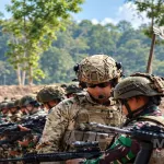 TNI Bersama Militer AS, India dan Selandia Baru Uji Kemampuan Tempur di Sumatera Selatan
