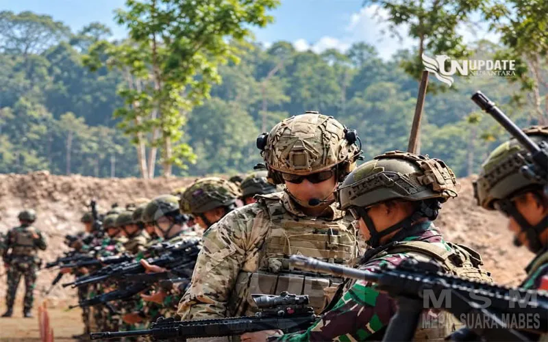 TNI Bersama Militer AS, India dan Selandia Baru Uji Kemampuan Tempur di Sumatera Selatan