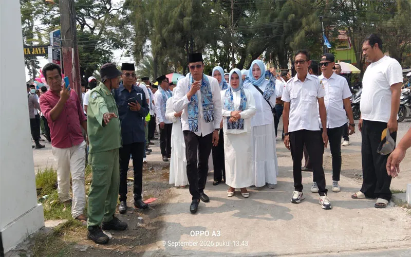 Penetapan Nomor Urut Calon Kepala Desa Pantai Makmur, Haji Mursan Hamdani Nomor 01 dan Bang Haji Suherman Nomor 02