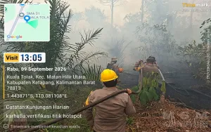 Tim Gabungan Bergerak Cepat, Karhutla di Desa Kuala Tolak Berhasil Dikendalikan