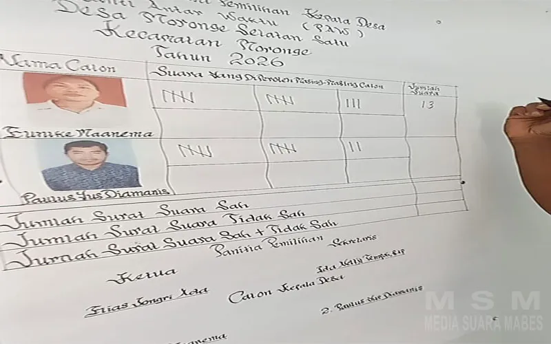 Kades Terpilih Eunike Maanema Diterpa Persoalan Administrasi, Paulus Nus Diamanis Ajukan Kebertan Pilkades Moronge Selatan Satu