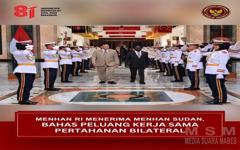 Menhan RI Sjafrie Sjamsoeddin Terima Menhan Sudan, Bahas Peluang Kerja Sama Pertahanan