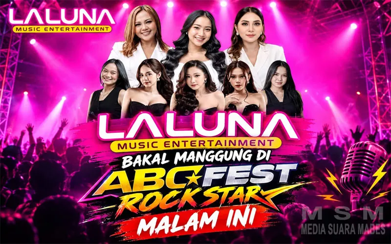 Laluna Music Bakal Manggung di ABC Fest Rock Star Malam Ini