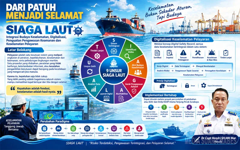 SIAGA LAUT: Dari Patuh Menjadi Selamat, Transformasi Pengawasan Keselamatan Pelayaran Berbasis Risiko