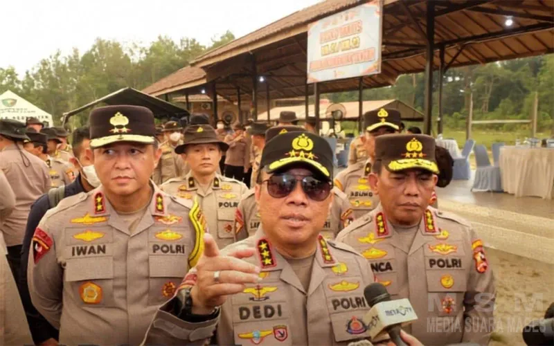 Wakapolri Dan Kalemdiklat Polri Tinjau Posko Induk Karhutla Polda Kalimantan Tengah