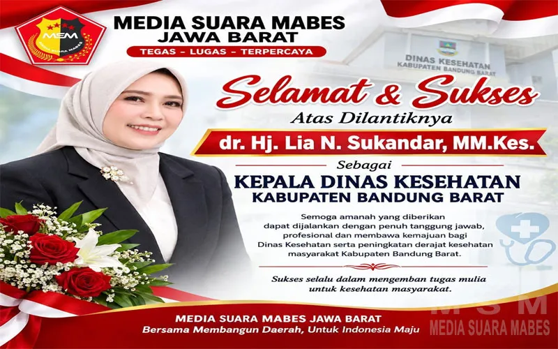 Setelah Jalani Tugas sebagai Plt, dr. Hj. Lia N. Sukandar Resmi Dilantik Jadi Kepala Dinkes KBB