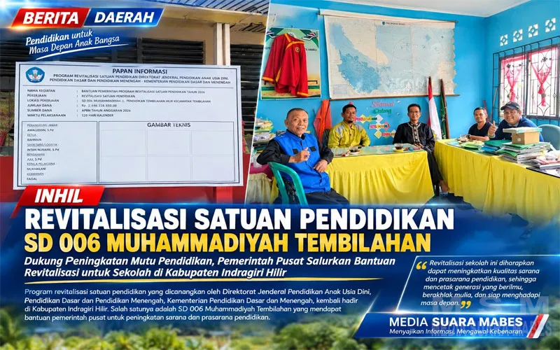 Kunjungan ke SD Muhammadiyah Tembilahan: Revitalisasi Pendidikan Diharapkan Berlanjut, Sarana dan Mebeler Jadi Perhatian