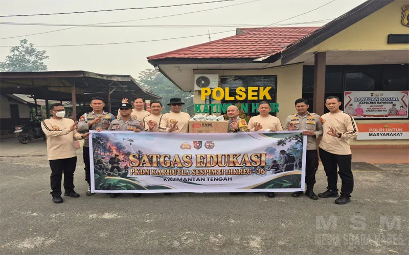 Pengabdian Masyarakat, Sespimti Polri Dikreg ke-36 Gelar Bakti Sosial di Pos Titik Api Karhutla Katingan