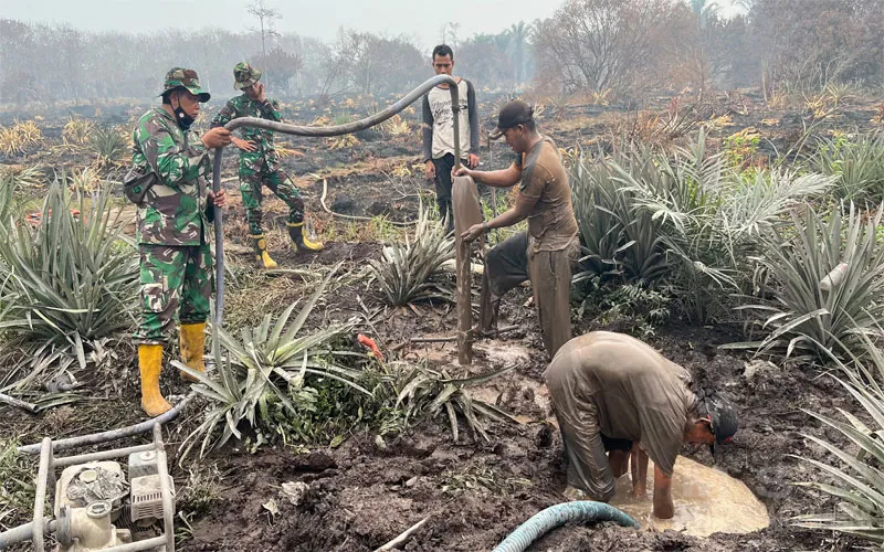 Kodim 1202/Singkawang Rampungkan Sumur Bor untuk Antisipasi Karhutla