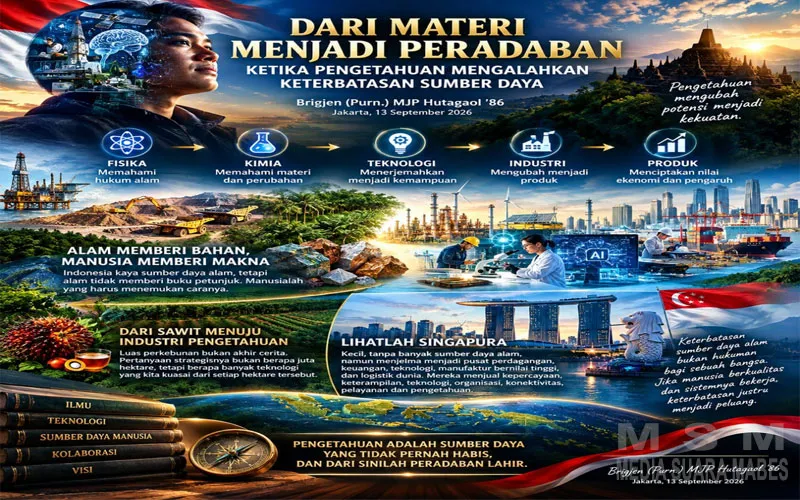 Brigjen (Purn.) MJP Hutagaol: Pengetahuan Harus Jadi Kekuatan Indonesia, dari Sumber Daya Menuju Peradaban