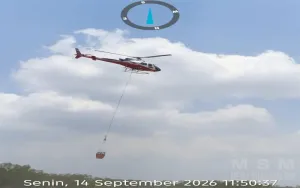 Tim Gabungan Tindaklanjuti 26 Hotspot Karhutla di Kendawangan, Helikopter Water Boom Dikerahkan