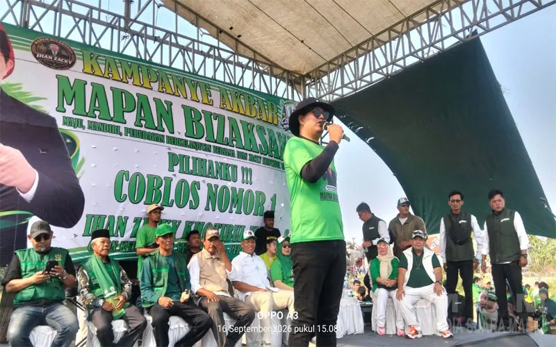 Kampanye Akbar Calon Kepala Desa Samudra Jaya Nomor Urut 01 Ihan Zacky Digelar