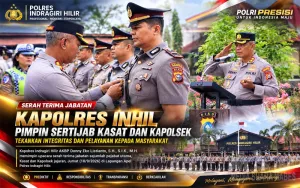 Kapolres Inhil Pimpin Sertijab Sejumlah Kasat dan Kapolsek, Tekankan Integritas dan Pelayanan Publik