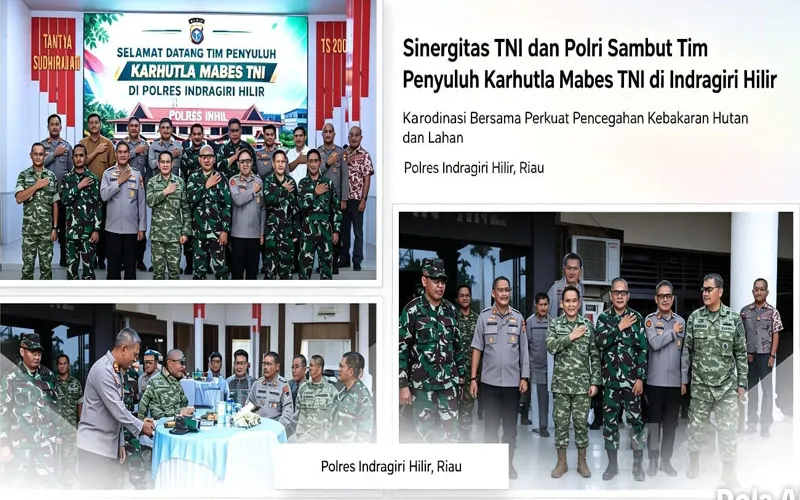 Mabes TNI Kunjungi Polres Inhil, Perkuat Sinergi Pencegahan dan Penanggulangan Karhutla