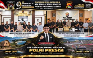 SPI NTB Roadshow Silaturahmi ke Polres Lotim dan Polresta Loteng, Syamsuddin Tegaskan Siap All Out Dukung Program Polri