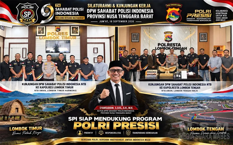 SPI NTB Roadshow Silaturahmi ke Polres Lotim dan Polresta Loteng, Syamsuddin Tegaskan Siap All Out Dukung Program Polri