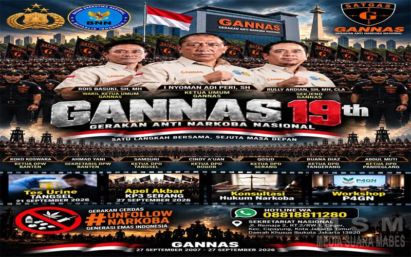 HUT Ke-19 Gannas, Dorong Penguatan P4GN Dan Gerakan #UnFollowNarkoba