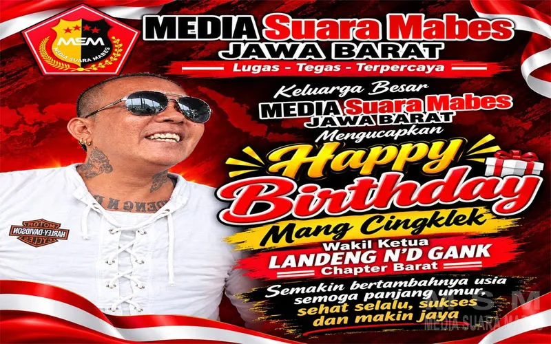 Haru dan Bahagia Warnai Perayaan Ulang Tahun ke-49 Om Cingkleuk, Wakil Ketua Landeng N’D Gank Chapter Barat Sekaligus Panglima BOOMS KBB