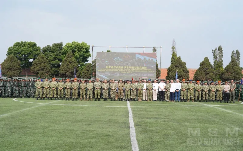 Pangdam III/Siliwangi Hadiri Pembukaan Pelatihan Dasar Kemiliteran Komcad Mitra Udara Tahun 2026