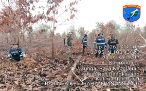 Pastikan Karhutla Tak Kembali Membara, Koramil Jajaran Perketat Patroli di Tiga Wilayah Singkawang