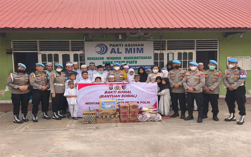 Maknai Hari Jadi Propam Polri ke-24, Bidpropam Polda Kalteng Gelar Baksos ke Panti Asuhan di Palangka Raya
