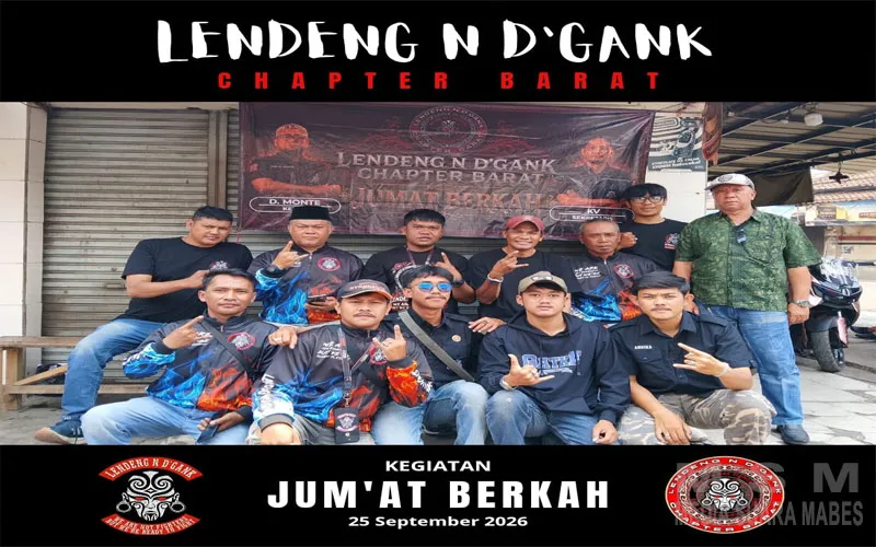 Jumat Berkah, Jumat Berbagi! Keluarga Besar Landeng N’D Gank Chapter Barat Konsisten Hadirkan Kepedulian Sosial