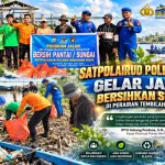Satpolairud Polres Inhil Turun ke Perairan, Angkat Sampah dan Perkuat Gerakan Jaga Sungai